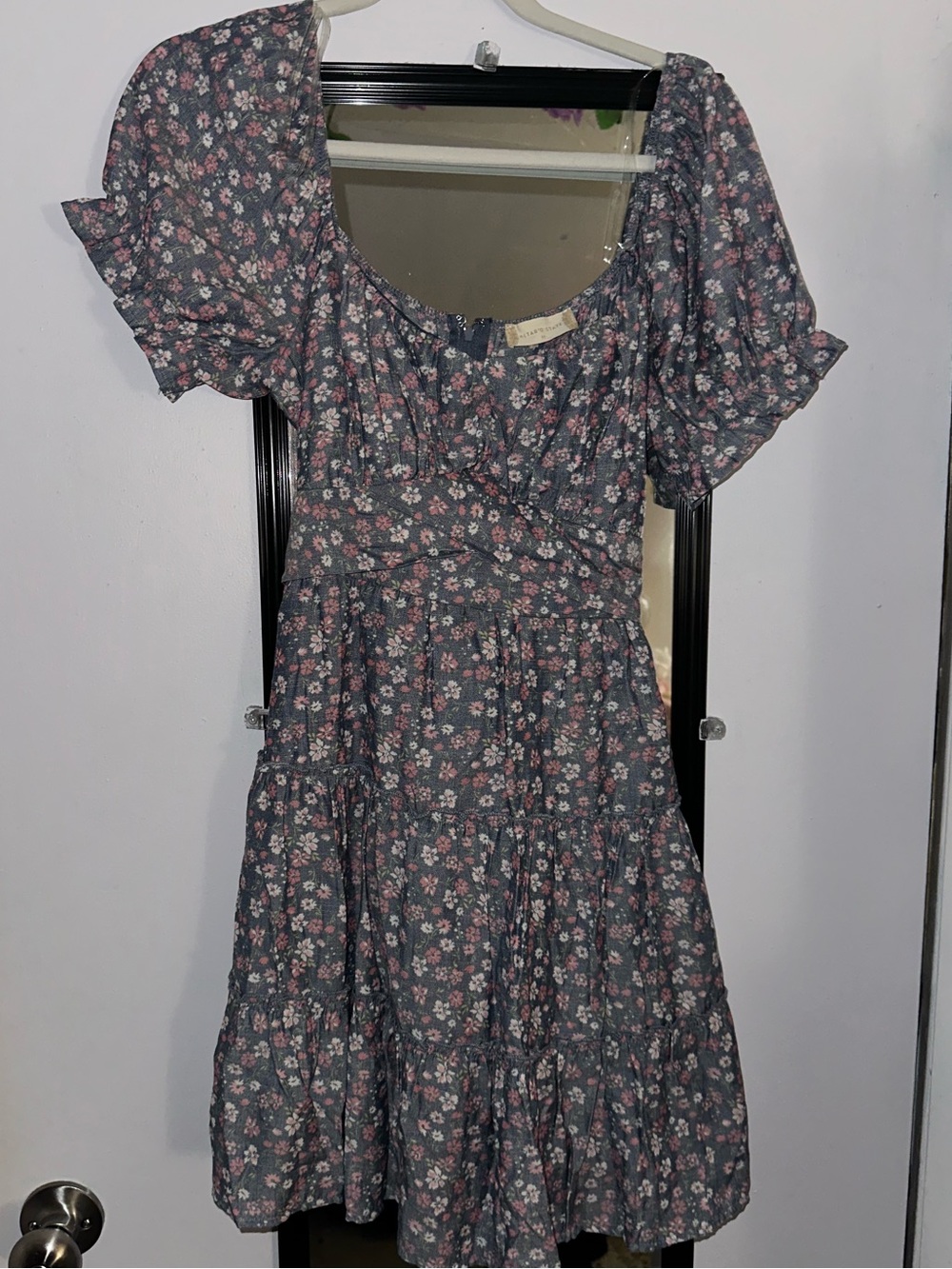 Altar’d State Floral Tiered Mini Dress